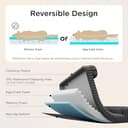 BEDSURE orthopädisches Hundebett Grosse Hunde - 89x64x18cm wasserdichtes Hundesofa mit Memory-Schaum & Eierkarton-Schaum, waschbarer und Abnehmbarer Cordbezug Hundecouch, grau - 4