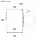 Bosch WGG254F10, Serie 6, Waschmaschine 10 kg, 1400 UpM, Frontlader, i-DOS Waschmitteldosierung, Fleckenautomatik, Iron Assist - weniger Falten, Touch Control, Schnelles Waschen, AquaStop, Weiß - 14