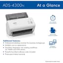 Brother ADS-4300N Professioneller Desktop-Scanner mit schnellen Scangeschwindigkeiten, Duplex und Netzwerk - 3