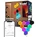 Nanoleaf Shapes Ultra Black Hexagon Starter Kit, 9 Esagoni Luminosi LED RGBW Smart - Applique da Parete Interno Modulari, Luci Led 16M Colori WiFi, Funziona con Alexa, Sincronia Musica e Monitor - 1