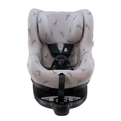 JYOKO Kids Funda de algodón Compatible con Joie Spin 360 y Nuna Rebl (Giraffe, Funda Joie I-Spin 360)