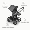 Bugaboo Fox 5 Renew All-Terrain Stroller, 2-in-1 Baby Pushchair, Full Suspension, Easy Fold, Extendable Toddler Seat, One-Handed Manoeuvrability, Graphite Chassis and Moon Grey Canopy - 5
