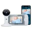 Motorola Nursery Babyphone VM64 - 4,3" WiFi Video Baby Monitor mit Kamera - Smartphone App, Magnetische halterung, große Reichweite, 2Wege-Audio, Digital Zoom, Raumtemperatur, Wiegenlieder, Nachtsicht - 1