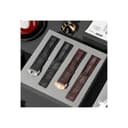 Srndsydak Passend for Tag Heuer Carrera Krokodilleder-Faltschließe Uhrenarmband 19mm 20mm 22mm(Black no buckle,20mm) - 6