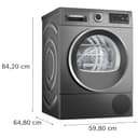 Bosch - Secadora con Bomba de Calor, Serie 6, 9 kg, AutoDry, Silenciosa, Media Carga, Antracita, WQG245DRES - 2