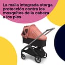 Bugaboo Capota ventilada Dragonfly, extensible para una protección adicional y una protección solar óptima, repelente al agua, Sunrise Red - 5