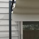 Outsunny Pérgola 3x4 m Gazebo Cenador de Jardín con Techo Retráctil de Poliéster y 12 Orificios de Drenaje Pérgola para Patio Terraza Exterior Blanco y Gris Oscuro - 9