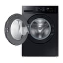 Samsung WW10FG5U34ABEG Waschmaschine, 10 kg, EEK: A, AI Energy Mode, AI Ecobubble, SuperSpeed 39 Min., Mikroplastikprogramm, WiFi, Schwarz - 10