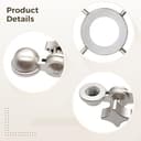 Supporto professionale per microfono Neumann U87, Lewitt 240, sistema di sospensione antivibrazione resistente con base da 46 mm, finitura argento per registrazione in studio - 3