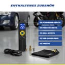 MICHELIN Akku Mini Kompressor 10 Bar – Tragbar & Digital | Perfekt für Auto, Fahrrad, E-Bike, Motorrad, Wohnwagen & Anhänger | 150 PSI, 7,4 V /2500 mAH | LCD-Display, LED-Licht - 7