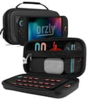 Orzly Custodia per Nintendo Switch 2, custodia protettiva da viaggio con pad per lo schermo, schede di gioco e slot MicroSD con tasche per gli accessori della console - 1