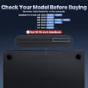 Soonjet for MacBook Pro 14 inch Case 2026 2025-2021 | M5 M4 M3 M2 M1 Pro/Max | 100% Match Official Color | Protective Hard Shell Laptop Cover | Space Black Clear - 3