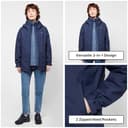 Berghaus Women’s Stormcloud Prime 3-in-1 Waterproof Jacket with Removable Fleece Midlayer & Adjustable Hood, Breathable Raincoat (UK, Numeric, 14, Regular, Regular, Navy) - 5