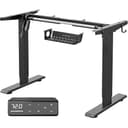 MAIDeSITe höhenverstellbarer Schreibtisch elektrisch mit starken Motor, tischgestell höhenverstellbar 2 teiligen Beinen sowie auch 4 Memory-Steuerung Schreibtisch -T1 Pro(Schwarz) - 1