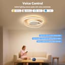 BAYHT Plafoniera LED Soffitto, 28W Lampada da Soffitto con Matter Compatibile con HomeKit, Alexa, Google e IFTTT, Moderna Plafoniera Intelligente per Soggiorno, Camera da Letto, Sala da Pranzo - 3
