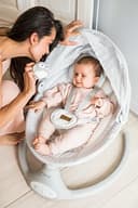 MoMi KENANI Babywippe für Kinder bis 9 kg, klappbar, mit Fernbedienung & Bluetooth zum Verbinden mit Smartphone, Batterie- oder Stromanschluss, mit 5-Punkt-Sicherheitsgurt, Sonnenschutz, Insektennetz - 23