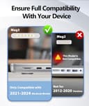 140W C to Magnetic 3 Charger, Compatible with MacBook Air 13, 15 Inch/Mac Book Pro 14, 16 Inch, M1/M2/M3/M4 from 2021/2022/2023/2024/2025 Models, 6.6FT【Original Quality】 - 2