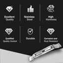 2 Stück Mähmesser Ersatzmesser 20cm Kompatibel mit Stihl Mähroboter iMOW RMI 422 422P 422PC RMI 522 Viking MI 422 Silber Mähmesser Edelstahl Langlebig Rostfrei Messer Mähroboter Rasentrimmer Messer - 7