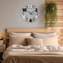 Stellarize Wanduhr Ohne Tickgeräusche Modern Holz 3D Küchenuhr für Wohnzimmer Kinderzimmer Büro (30 cm) - 9