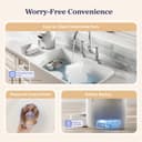 PAWSYNC Automatic Cat Feeder,WiFi Smart Scale Tracks Pet's Food Intake, App Remote Feeding, 3.6L Timed Food Dispenser for Cats and Dogs, Up to 10 Meals Per Day, Stainless Steel Bowl, Dual Power Supply - 7