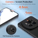 ivoler Silikon Hülle für Honor Magic6 Pro/Honor Magic 6 Pro mit Kameraschutz, Ultra Dünne Weiche Stoßfest Schutzhülle Flexible TPU Matte Schwarz Handyhülle Kratzfest Case Cover - 3