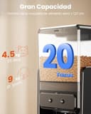 Comedero Gato Automatico con Control App para 2 Gatos, Altura Ajustable para Mascotas Pequeñas, Dispensador Comida Gatos de 5 litros para Alimento Seco, Grabadora de Voz - 7
