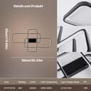 BAYHT Plafoniera LED Soffitto, 70W Lampada da Soffitto con Matter Compatibile con HomeKit, Alexa, Google e IFTTT, Moderna Plafoniera Intelligente per Soggiorno, Camera da Letto, Sala da Pranzo - 6