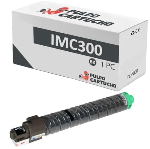 Pulpo Cartucho - Toner Genérico IMC300 Negro Compatible con Ricoh Ref. 842382 - Valido para Impresoras IM C300, IM C300F