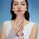 Kitimi Olivia Merch Set para Fans, Pulsera Inspirada en el Álbum de Música Sour Guts Pulsera Morada Rodrigo, Pendientes de Mariposa Morada Pegatinas para Concierto Fan Regalos para Amantes de la - 6