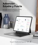 Earto Magic Keyboard para iPad Air 13 Pulgadas (M4 2026/M3 2025/M2 2024) y Teclado para iPad Pro 12.9 Pulgadas (3.ª-6.ª Gen), 7 Colores Retroiluminados, Diseño Magnético Flotante con Trackpad,Negro - 3