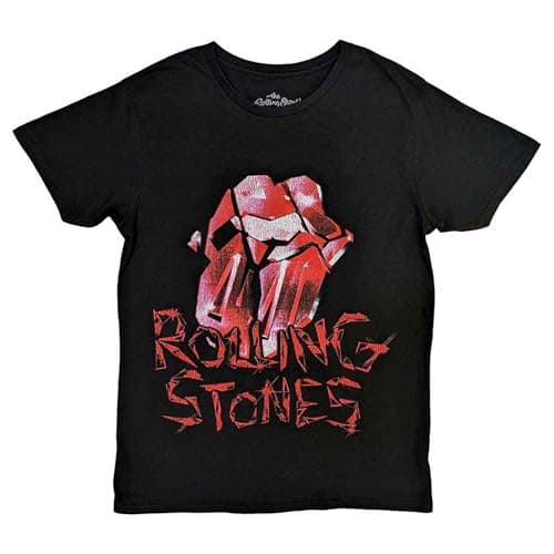 The Rolling Stones T Shirt Hackney Diamonds Cracked Glass Tongue Ufficiale Size XXL