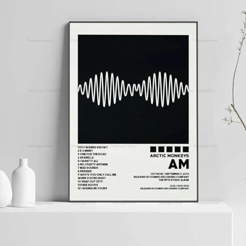 lianyibo Arctic Monkeys Favourite Nightmare The Car Music Album Cover Poster Prints Wall Art Canvas Painting Picture Home Decor 65x130cm Withframe