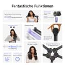 Laifen Neo Haartrockner Mit 110.000 U/Min Bürstenloser Motor, Hochgeschwindigkeits Föhn Mit 200 Mio. Negative Ionen, 2 Magnetische LuftdüSe(Schwarz) - 4