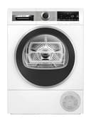 Bosch WQG245C0IT Serie 6 Asciugatrice a pompa di calore 9 kg, Classe energetica C, Condensatore autopulente, Sensori di asciugatura intelligenti, Riduce le pieghe e facilita la stiratura, Bianco, 60Cm - 1
