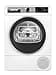 Bosch WQG245C0IT Serie 6 Asciugatrice a pompa di calore 9 kg, Classe energetica C, Condensatore autopulente, Sensori di asciugatura intelligenti, Riduce le pieghe e facilita la stiratura, Bianco, 60Cm - 1