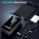 Inflador Ruedas Coche - Compresor Aire Portatil 150PSI con Linterna y Batería Recargable - para Coches, Motos, Bicicletas | Manómetro Digital | SOS Emergencia y Carga USB para Viajes Familiares - 8