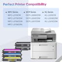 ONLYU TN247 Compatible para Toner Brother DCP-l3550CDW TN243CMYK TN243 Toner Brother MFC-l3770CDW DCP-L3550CDW MFC-L3750CDW MFC-L3770CW HL-L3270CDW HL-L3230CDW DCP-L3510CDW HL-L3210CW (Paquete de 5) - 2