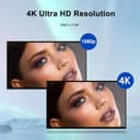 YCKJNB 55 Pulgadas 4K Pizarra Digital Interactiva, UHD Whiteboard Electrónica, 8GB RAM, 128GB ROM, Ultra Alta Definición Integrada Cámara, Micrófono, Soporta WiFi,Bluetooth,HDMI - 4