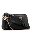 GUESS Noelle Double Pouch Crossbody, Bag Women, Negro, One Size - 6