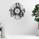 Giallobus - Orologio Bilay - Carved - Legno Mdf - Premium 60x60cm - 08 - Ash - Artigianale Made in Italy - Silenzioso - Idea regalo - Moderni doppio livello - 3