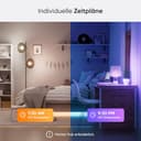 Nanoleaf Matter Essentials WLAN Glühbirnen E27, 4 smarte RGBW LED Lampen - 16 Mio. Farben, individuelle Zeitpläne, App- & Sprachsteuerung (kompatibel mit Alexa, Apple & Google Home), Deko & Gaming - 3