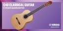 Yamaha C40 Guitarra Clásica – Guitarra de Madera 4/4 (65 cm, Escala 25 9/16”), 6 Cuerdas de Nylon, para Principiantes, Natural - 9