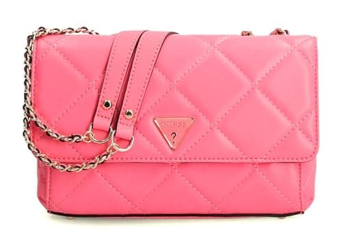 Guess Bag cessily quilted shoulder strap QG767921 camellia, Fuchsia, Small