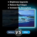 Enteenly Striscia LED TV 3 m, Striscia luminosa Retroilluminazione TV 40-65in, 5050 RGB USB con Telecomando Multicolore FAI DA TE Ritmo Musicale Striscia LED Controllato da APP per HDTV Monitor - 5