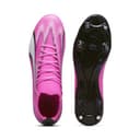 Puma Men Ultra Match Mxsg Soccer Shoes, Poison Pink-Puma White-Puma Black, 43 EU - 4