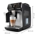 Philips Serie 5500 Macchina per Espresso Completamente Automatica-20 Caffè Caldi & Ghiaccio, Sistema LatteGo Veloce da Pulire, 40% Più Silenziosa con SilentBrew, QuickStart, Nero e Argento (EP5546/70) - 8
