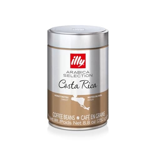 Illy- Caffè in grani - Selezione Arabica - COSTA RICA - Sapore armonioso con note di miele - 250 Grammi