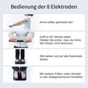 Hume Body Check Körperfettwaage mit 8 Frequenzsensoren, Personenwaage mit Körperfett, Smart Waage mit App Für Körperfett, Muskelmasse, Bmi,28 Wichtige Kennzahlen Zur Körperzusammensetzung, Unterstützu - 3