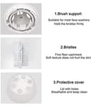 Clarisonic Luxe Cashmere Facial Cleansing Brush Head Replacement | Compatible with Mia 1, Mia 2, Mia Fit, Alpha Fit, Smart Profile Uplift and Alpha Fit X (2Count) - 5