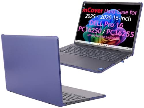 mCover Case ONLY Compatible for 2025-2026 16" Dell Pro 16 PC16250 / PC16255 Series Windows Laptop PC (NOT Fitting Any Other Dell Models)- Blue
